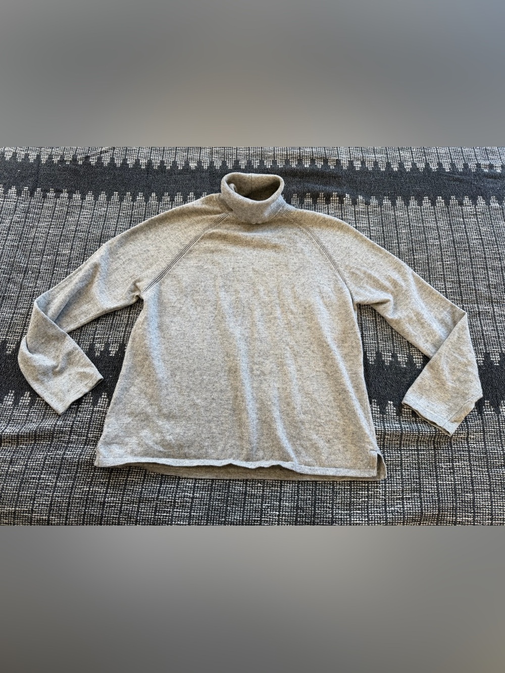 JEANNE PIERRE Gray Turtleneck Sweater - Soft Knit Women's Pullover